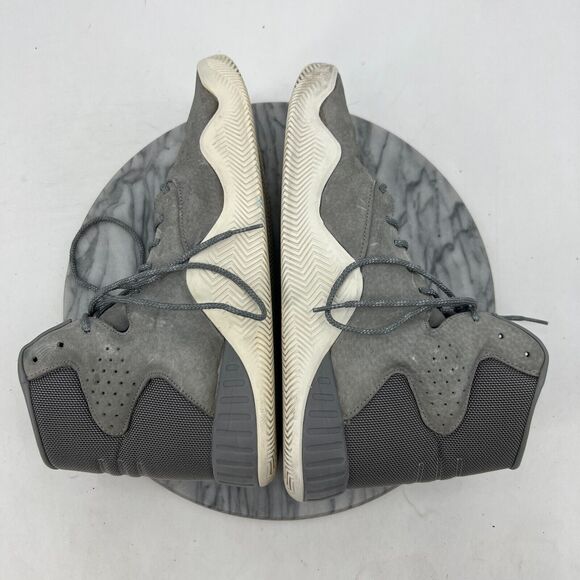 Adidas Tubular Instinct Mens 11 Gray Suede Lace Up High Top Athletic Shoe S80084 - Picture 6 of 13